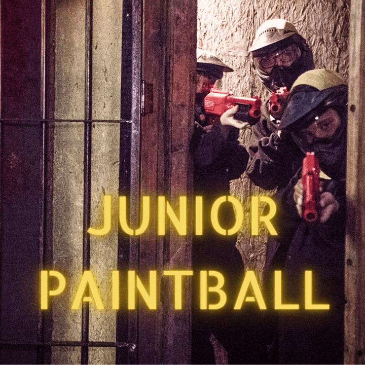 Junior paintball, designed for children age 8-12 in London's only indoor paintball venue Junior paintball, designed for children age 8-12 in London's only indoor paintball venue